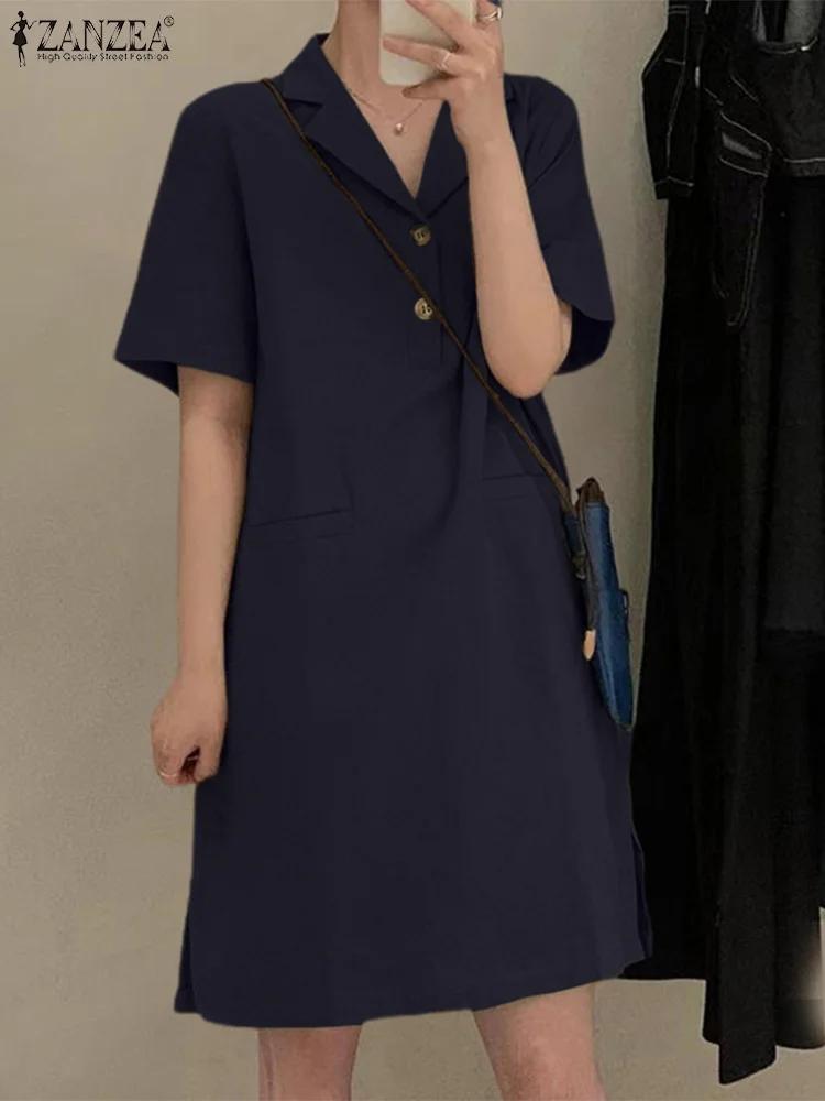 2023 ZANZEA- ĳ־ 巹,  ǽ OL 巹,  ʱ  ָ Vestidos  õ   